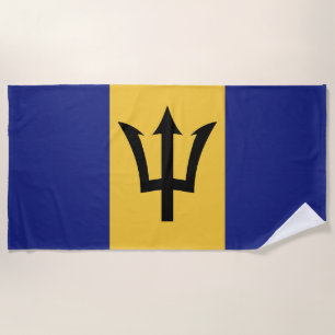 Barbados-Flagge Strandtuch