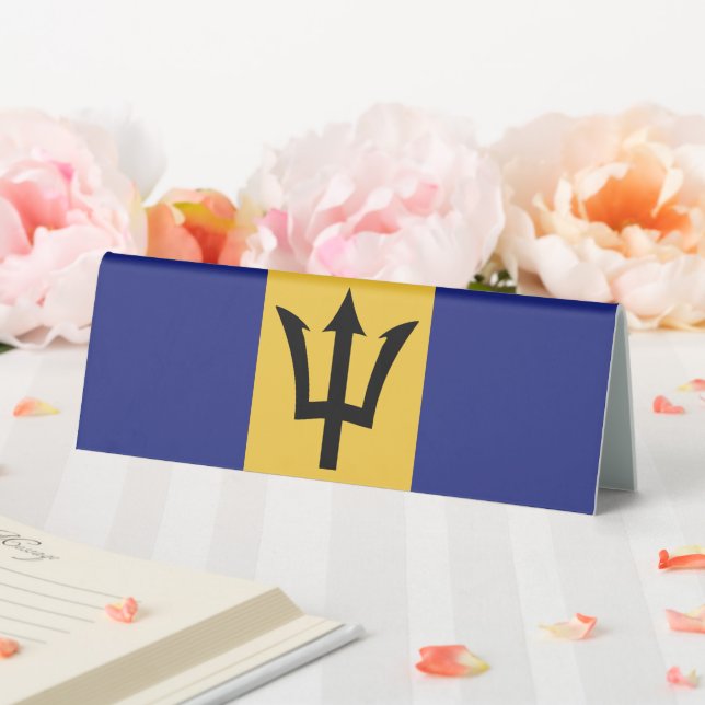 Barbados-Flagge Tischaufsteller (In Situ (Hochzeit))