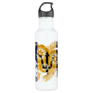 Barbados-Flagge Trinkflasche