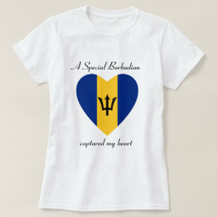 Barbados-Flaggen-Schatz-T - Shirt