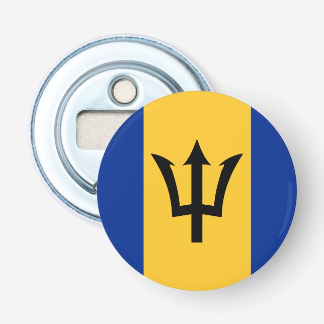 Barbados-Flaggen-Souvenir Flaschenöffner (Vorderseite)