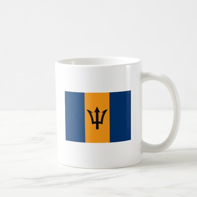 Barbados-Flaggen-Tasse Kaffeetasse (Rechts)