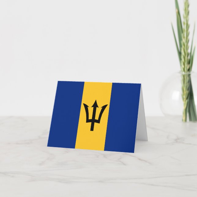 Barbados-Flaggennotecard Karte (Vorderseite)