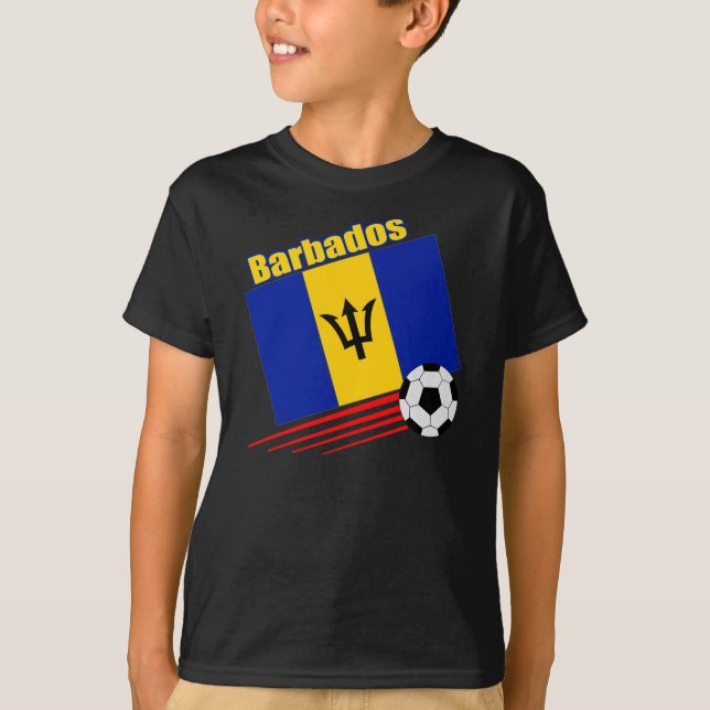 Barbados-Fußball-Team T-Shirt (Vorderseite)