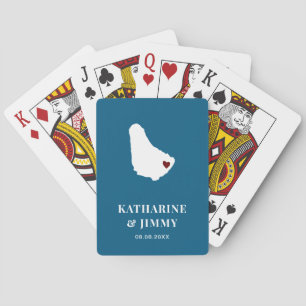 Barbados Gastgeschenk Hochzeit Deck Cards, Inselka Spielkarten