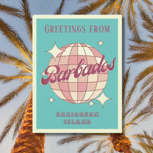 Barbados Karibik Insel Urlaub Retro Postkarte