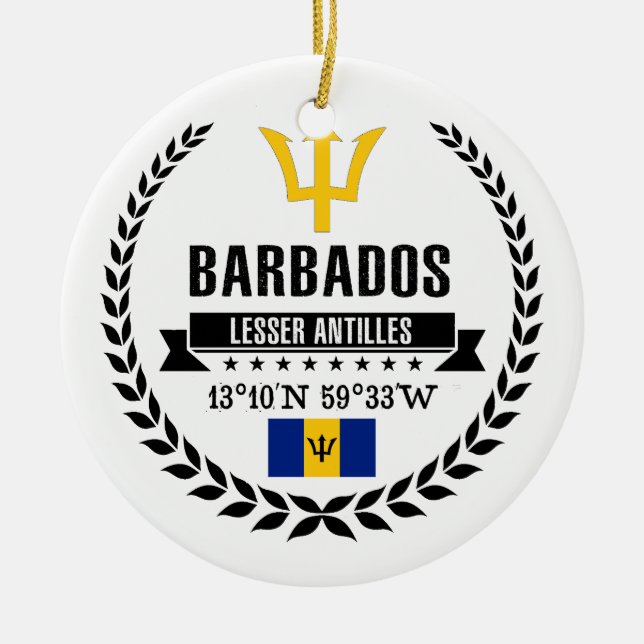 Barbados Keramikornament (Vorne)