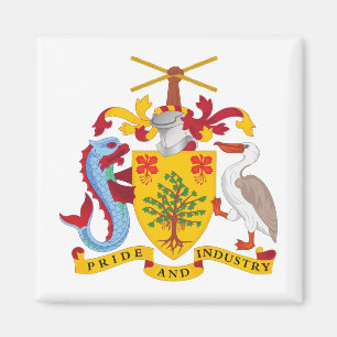 Barbados Landeswappen Symbol Emblem Flagge Magnet