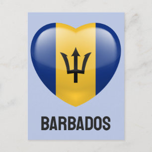Barbados Liebe Postkarte