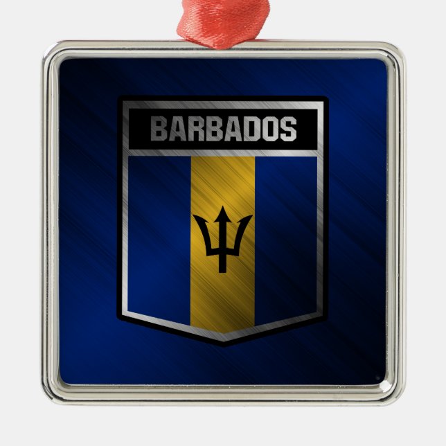 Barbados Ornament Aus Metall (Vorne)