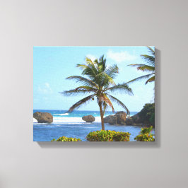 Barbados, Ozean, Palmen, High-Definition-Foto Leinwanddruck