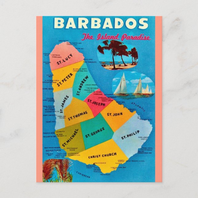 Barbados - Paradies-Postkarte Postkarte (Vorderseite)