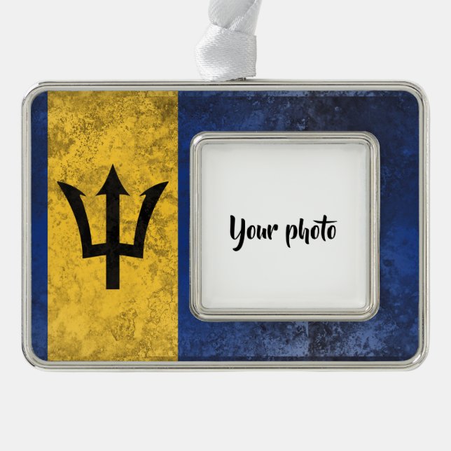 Barbados Rahmen-Ornament Silber (Vorderseite)