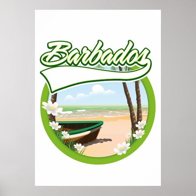Barbados Reiselogo Poster (Vorne)