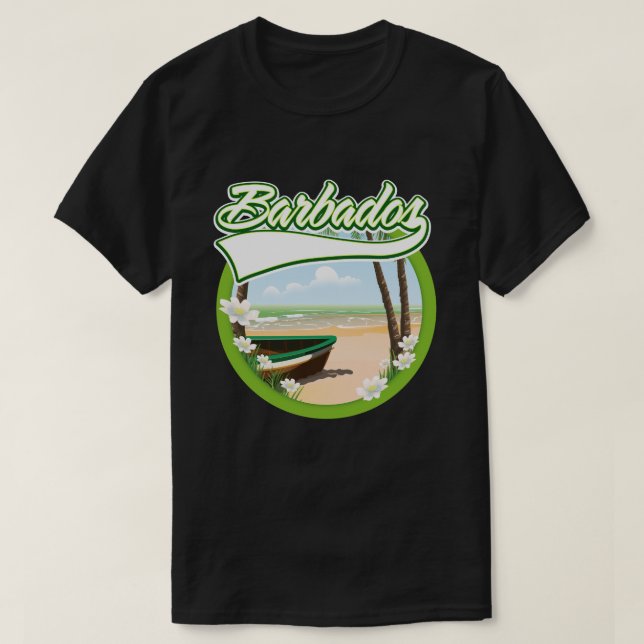 Barbados Reiselogo T-Shirt (Design vorne)
