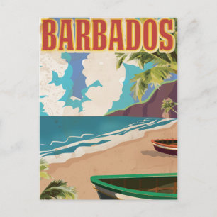 Barbados Reiseplakat Postkarte