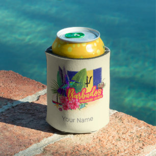 Barbados Retro Karibik Vintage Insel Souvenir Dosenkühler