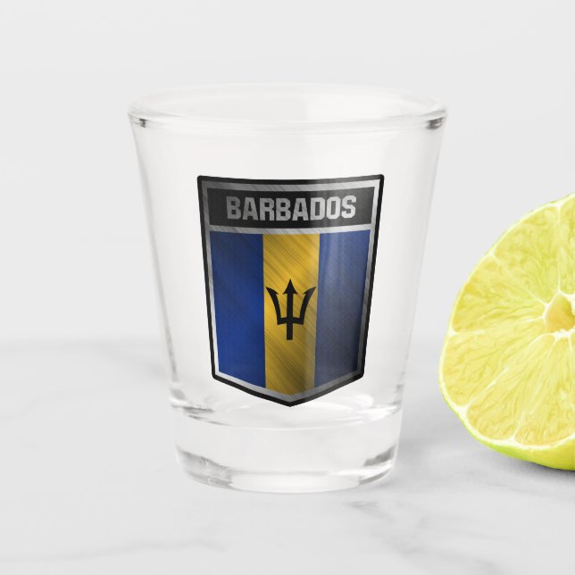 Barbados Schnapsglas (Vorderseite)