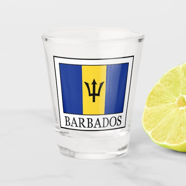 Barbados Schnapsglas (Vorderseite)