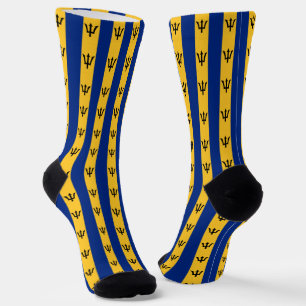 Barbados Socken, patriotische Barbados Flag Mode Socken
