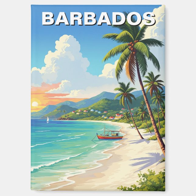 Barbados Travel Magnet (Vorderseite)