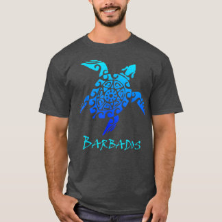 Barbados Tribal Schildkröte Polynesischer Tattoo S T-Shirt