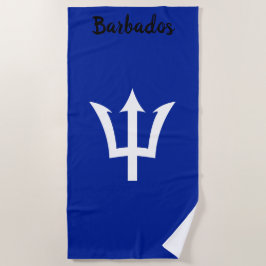 Barbados Trident Blue Beach Handtuch