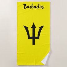 Barbados Trident Yellow Beach Handtuch