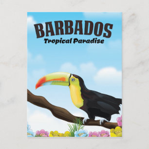 Barbados Tropical Paradise Reiseplakat Postkarte
