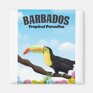 Barbados Tropical Paradise Reiseposter Magnet