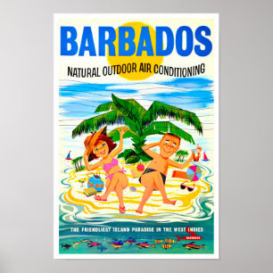 Barbados Vintage Reiseplakat Poster