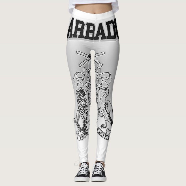 Barbados-Wappen Leggings (Vorderseite)