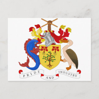 Barbados-Wappen Postkarte
