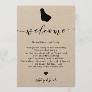 Barbados Wedding Welcome Letter & Itinerary Programm
