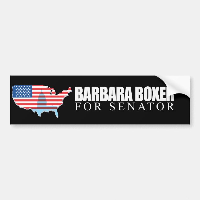 Barbara Boxer für Senator 2010 Autoaufkleber (Vorne)