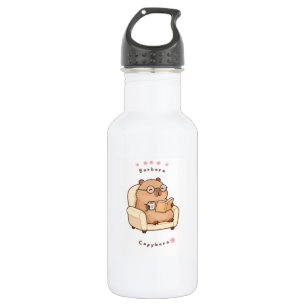 Barbara Capybara liest Buch Kuschelige Tasse Edelstahlflasche