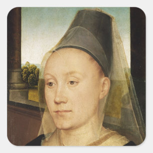 Barbara de Vlaenderberch, c.1472-75 Quadratischer Aufkleber