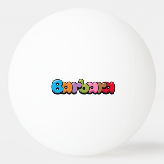 Barbara Tischtennisball (Vorderseite)