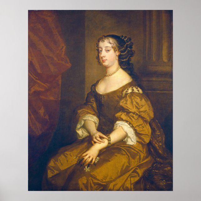 Barbara Villiers - Sir Peter Lely Poster d'art (Devant)