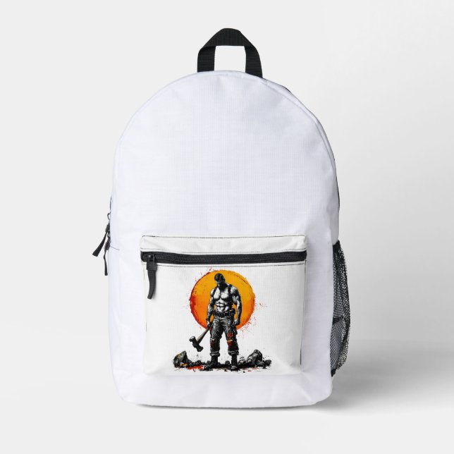 barbare guerrier fantasmes médiévauxPrint Cut Sac  (Recto)