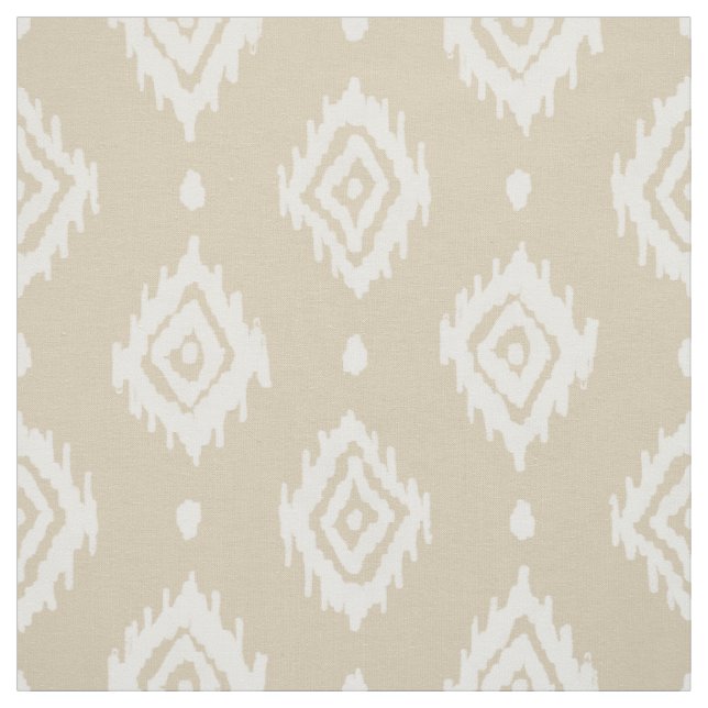 BARBARIAN Boho Ikat Diamant Natural Stoff (Muster)
