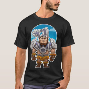 Barbarian Chicken Warrior Stylish Graphic T-Shirt