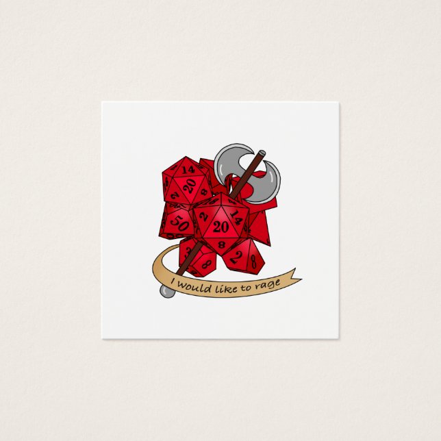 Barbarian Dice Design (Vorderseite)