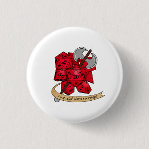 Barbarian Dice Design Button