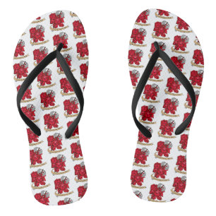 Barbarian Dice Design Flip Flops