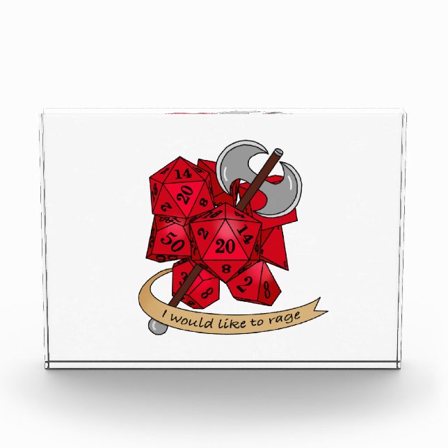 Barbarian Dice Design Fotoblock (Vorderseite)