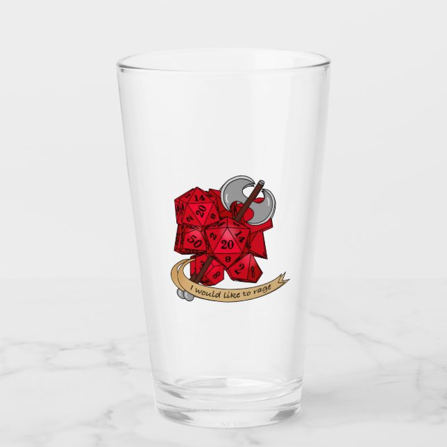 Barbarian Dice Design Glas (Vorderseite)