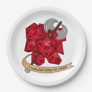 Barbarian Dice Design Pappteller