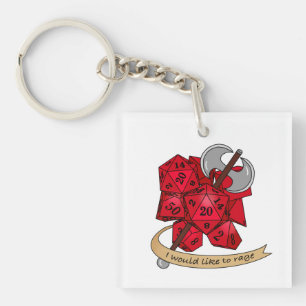 Barbarian Dice Design Schlüsselanhänger