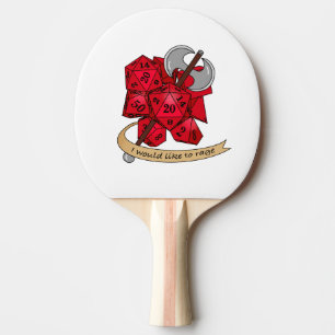 Barbarian Dice Design Tischtennis Schläger